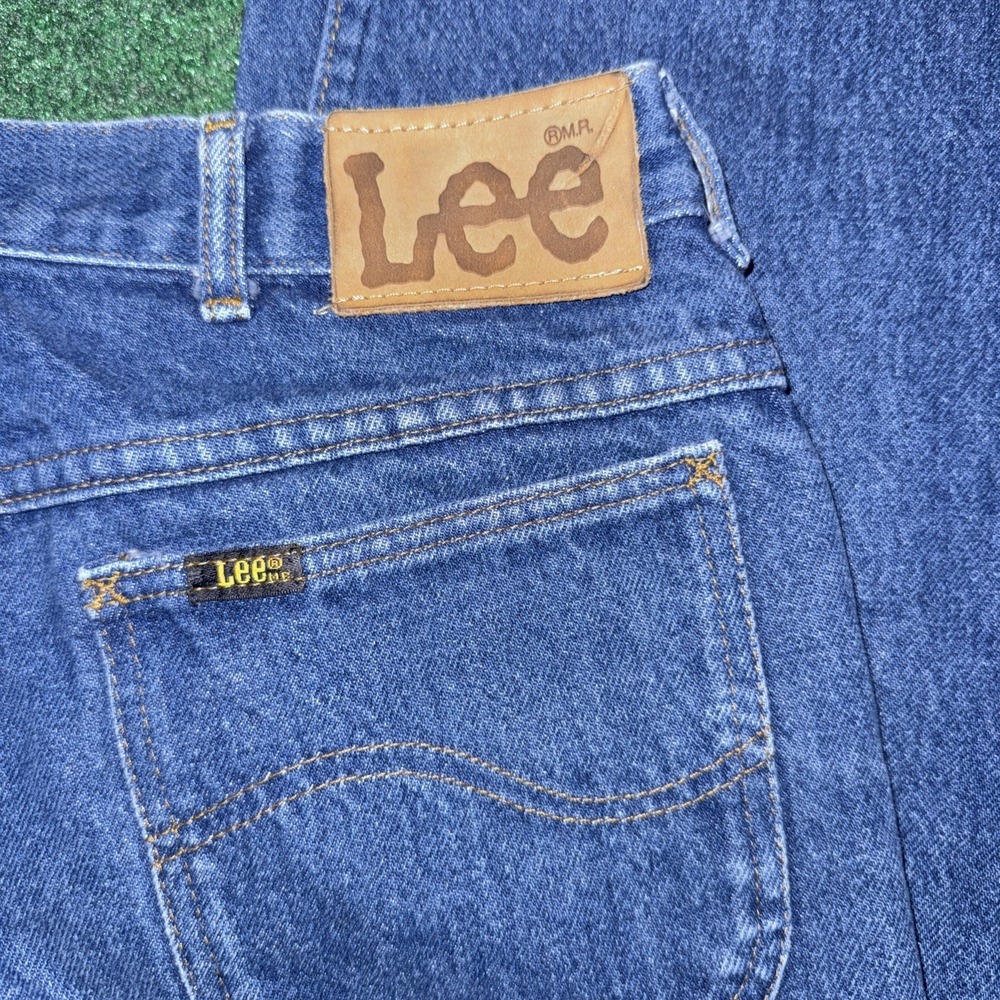 Men's Lee Straight Leg Blue Jeans Size 34x32 Z13 - Picture 3 of 5